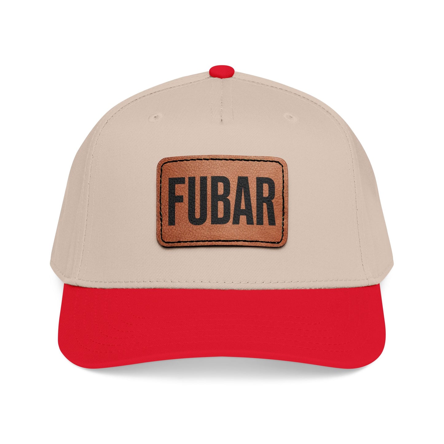FUBAR Classic Leather Patch Hat
