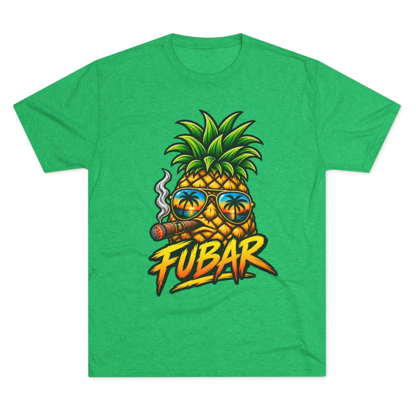 FUBAR Pineapple T-Shirt — Tropical Sunglasses Graphic Tee