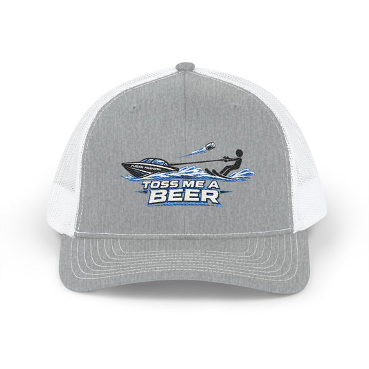 Richardson Toss Me A Beer Trucker Hat – (Embroidered)