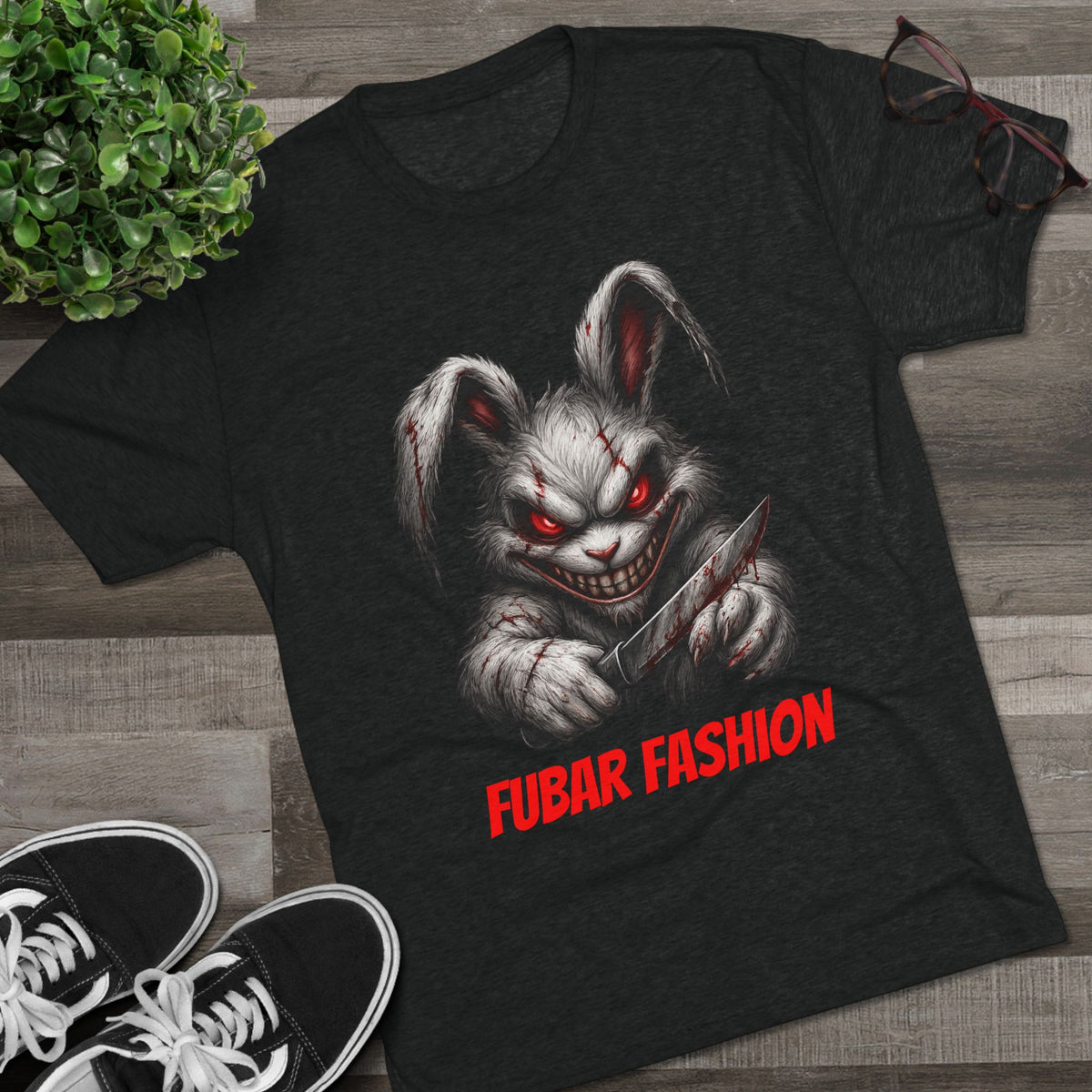 FUBAR Fashion Horror Bunny T‑Shirt