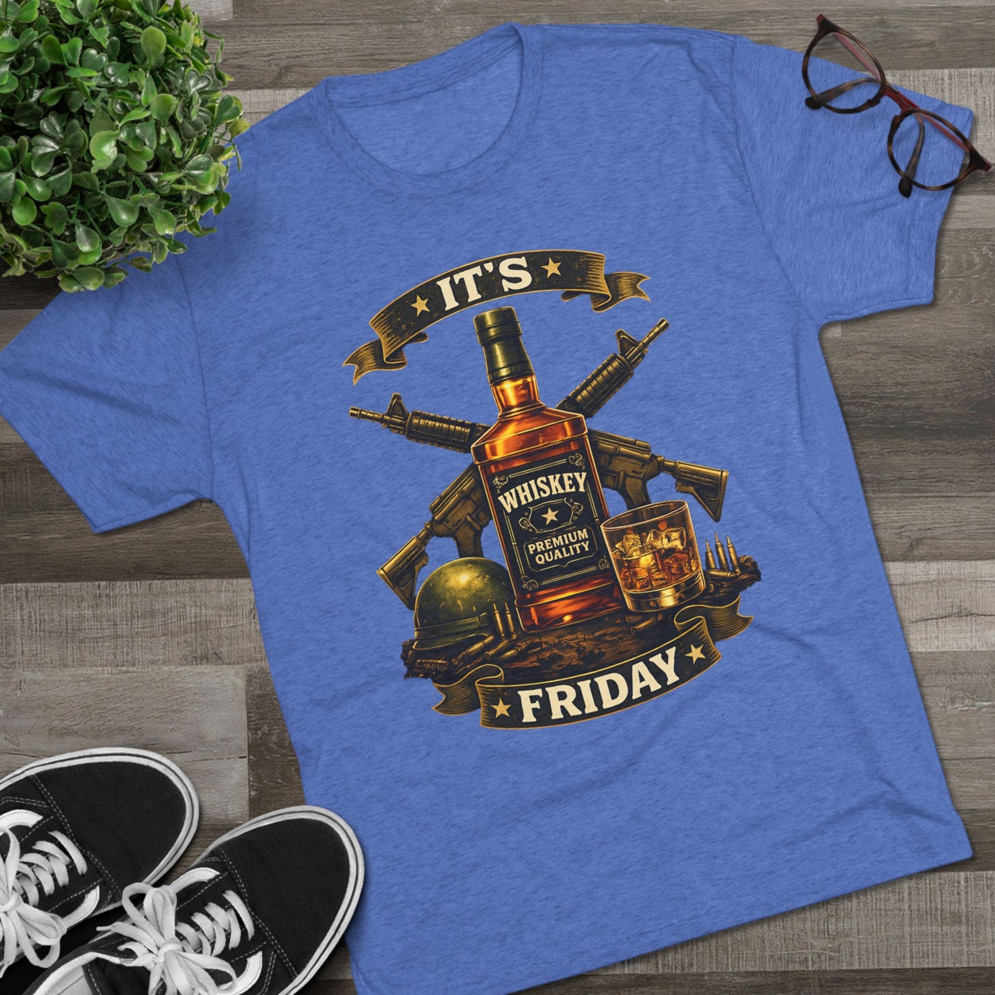 It's Friday Whiskey Tee — FUBAR Military Graphic T‑Shirt