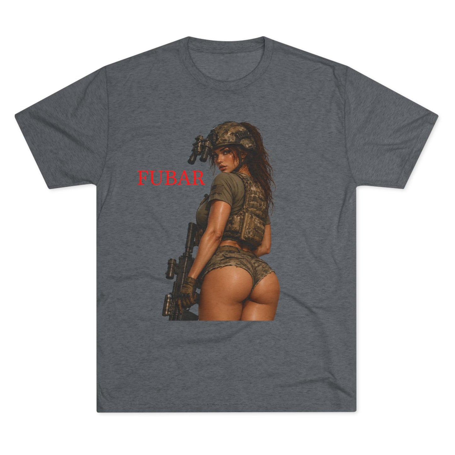 FUBAR Military Skull & Pin-Up Graphic Tee