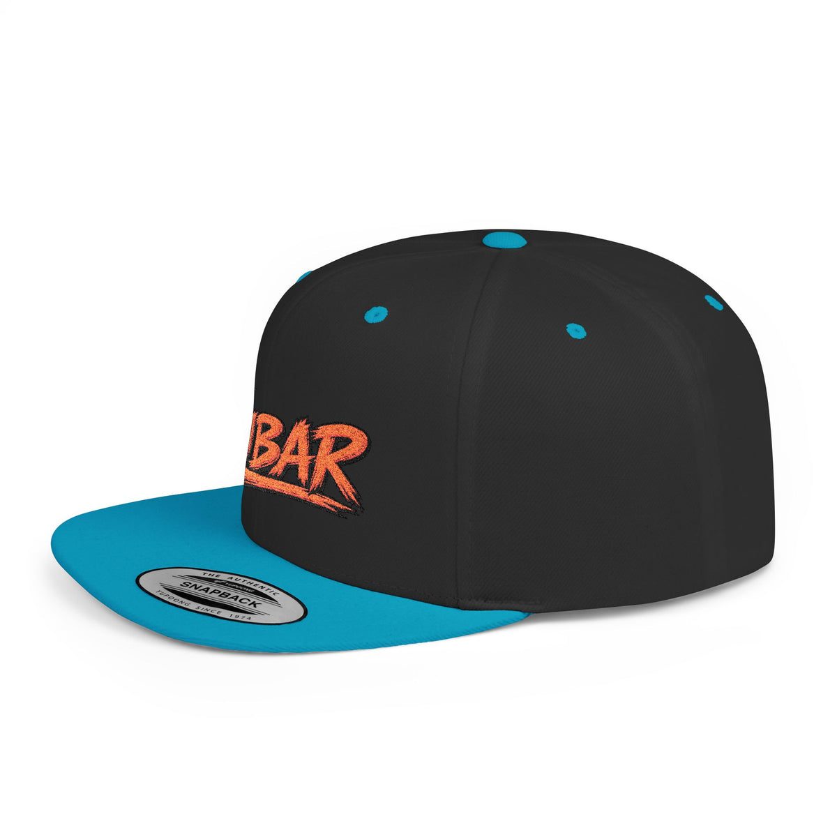 Snapback Hat — Retro 'FUBAR' Graphic Flat Bill Cap