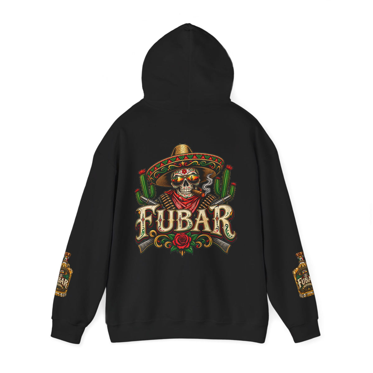 FUBAR Skull Hoodie – Day of the Dead Party Pullover