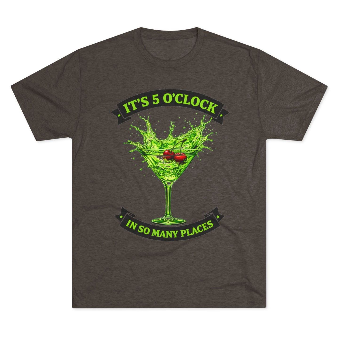 "It's 5 O'Clock in So Many Places" Green Martini