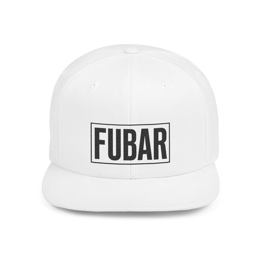 FUBAR Flat Bill Snapback Hat (Large FUBAR)