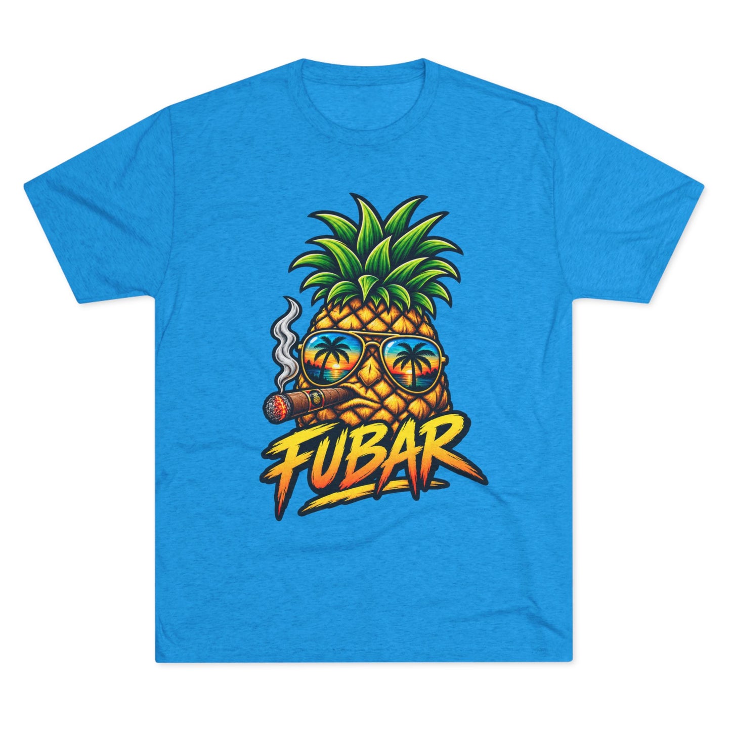 FUBAR Pineapple T-Shirt — Tropical Sunglasses Graphic Tee
