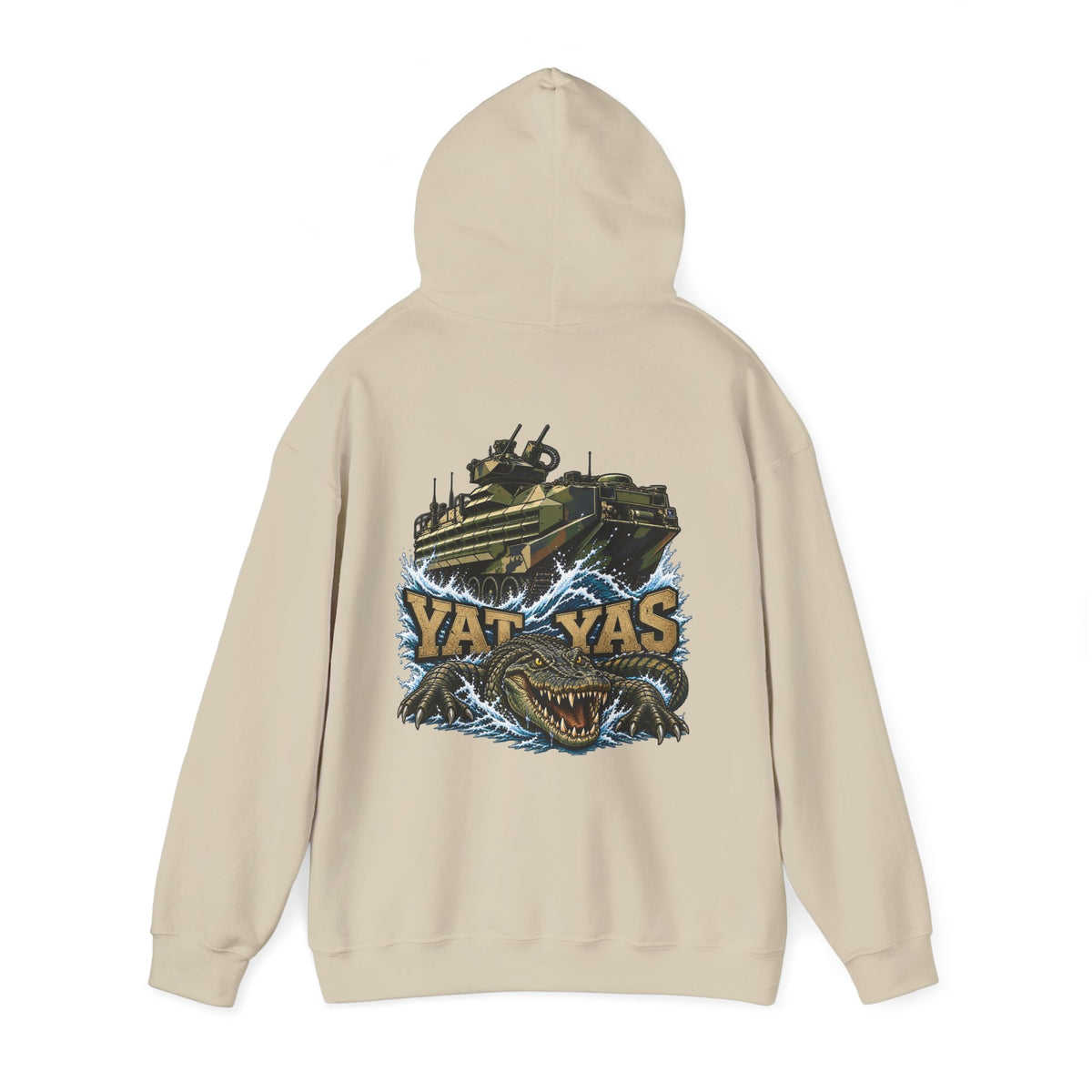 FUBAR Tactical Hoodie — "YAT YAS on Back" Graphic Pullover
