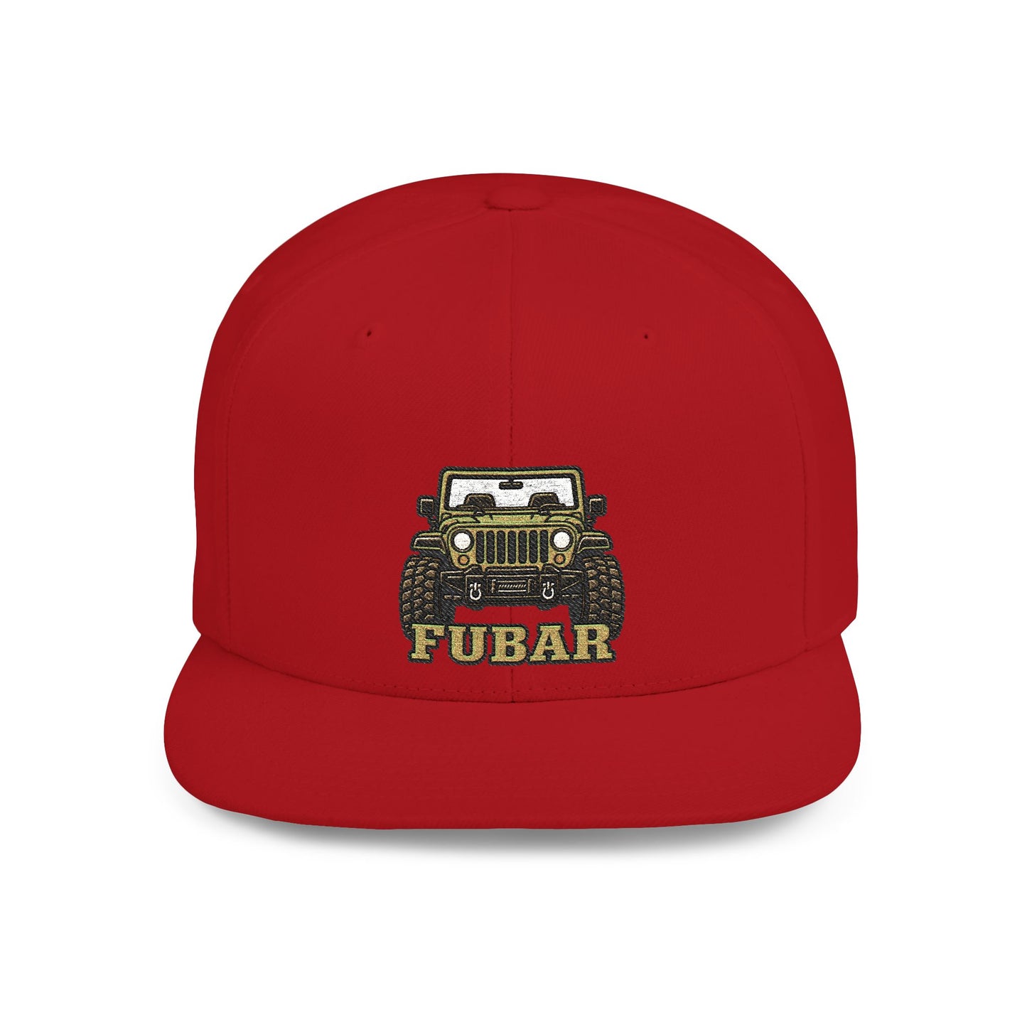 FUBAR Jeep Flat Bill Snapback Hat