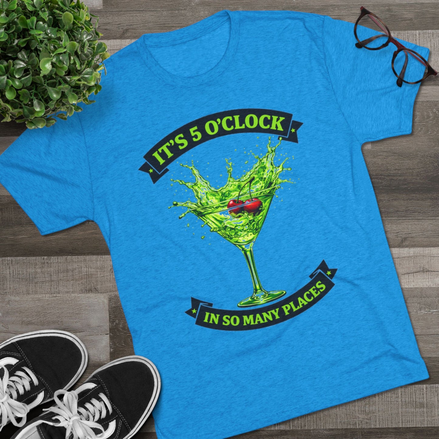 "It's 5 O'Clock in So Many Places" Green Martini