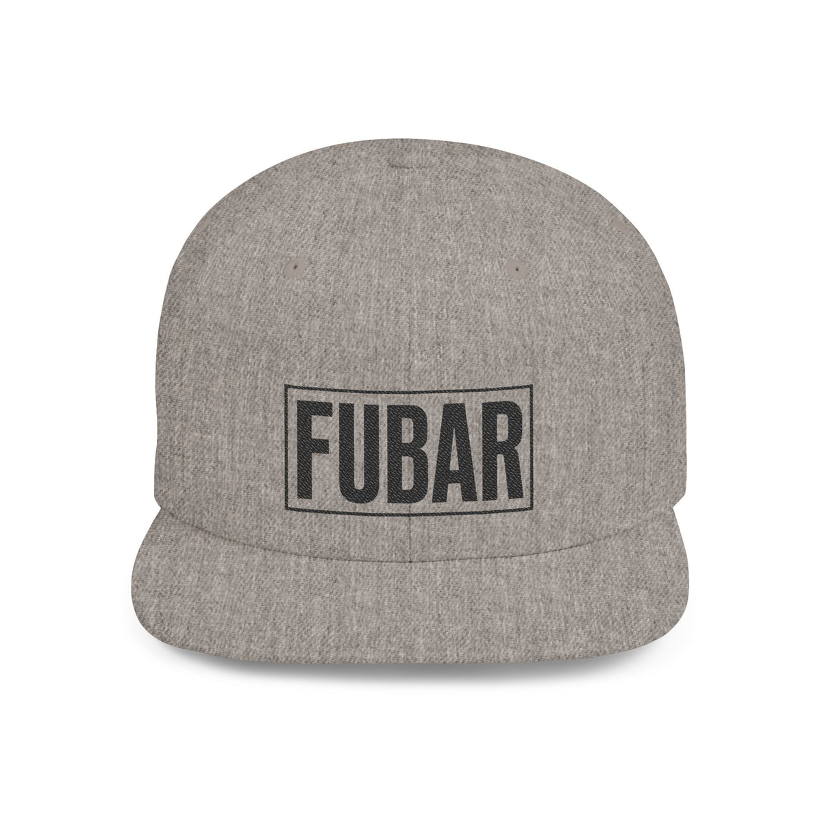 FUBAR Flat Bill Snapback Hat (Large FUBAR)
