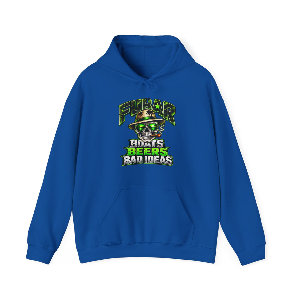 FUBAR Skull Hoodie — Boats, Beers & Bad Ideas Graphic Pullover