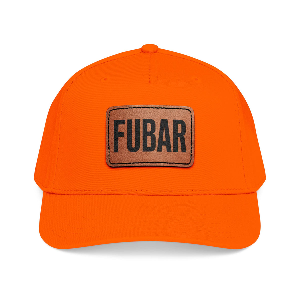 FUBAR Classic Leather Patch Hat