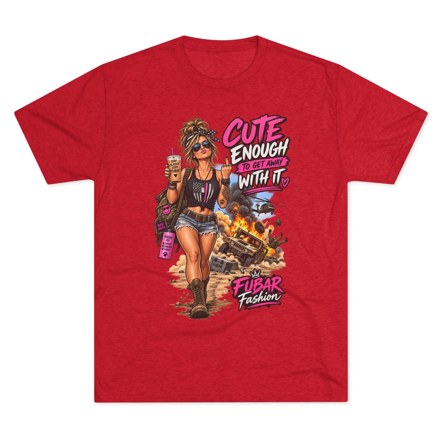 Women's Cute Enough To Get Away With It Tee