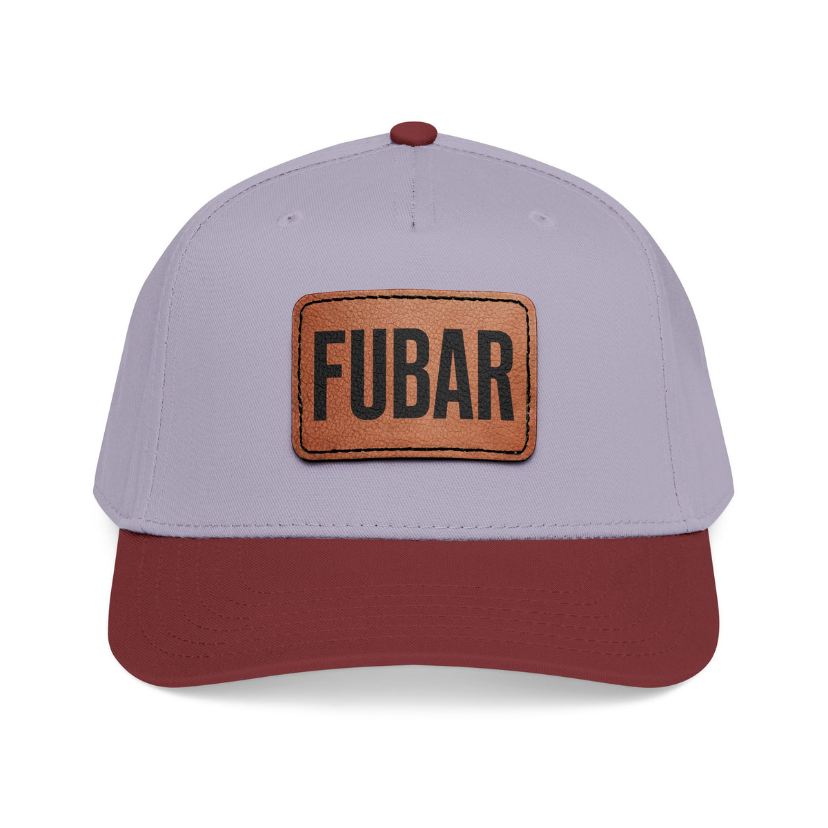 FUBAR Classic Leather Patch Hat