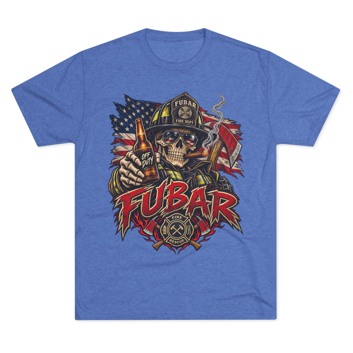 FUBAR Skull Firefighter Tee