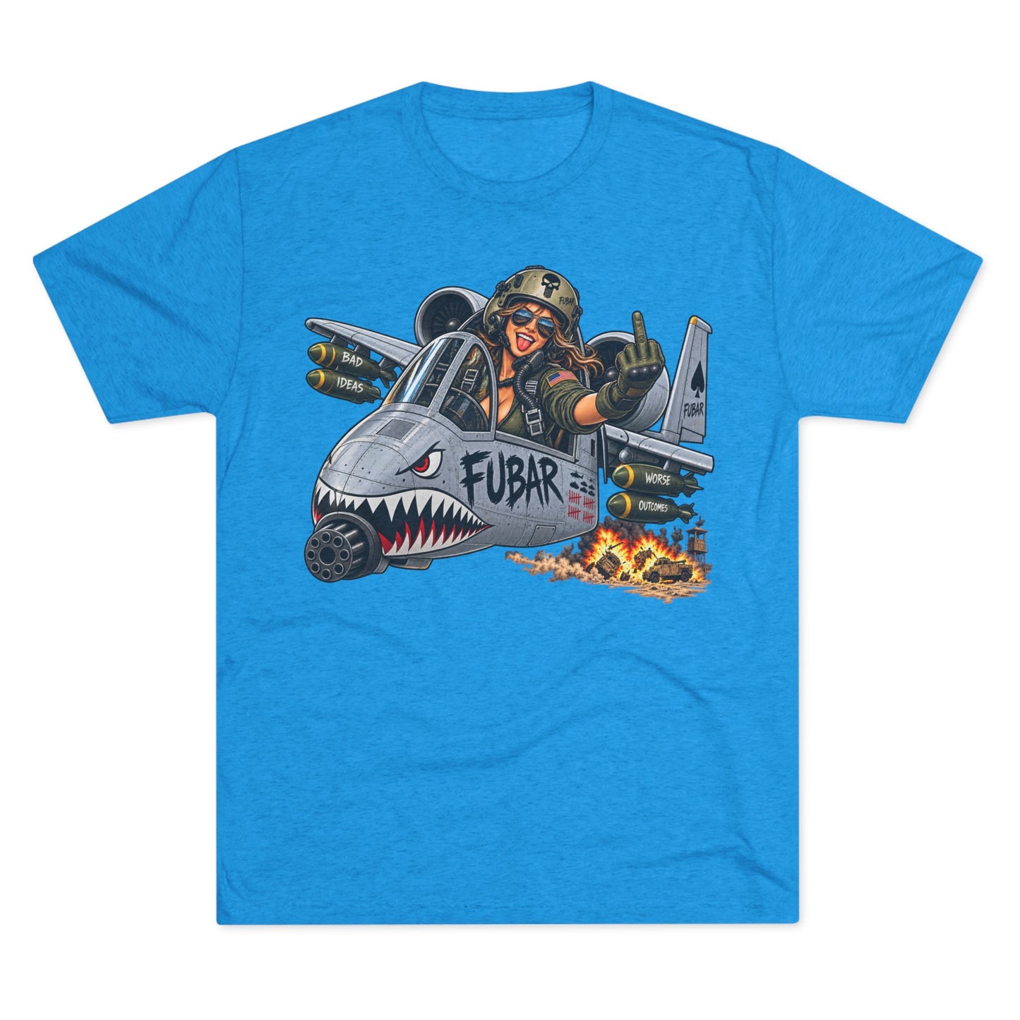 Retro Military Jet Graphic Shirt