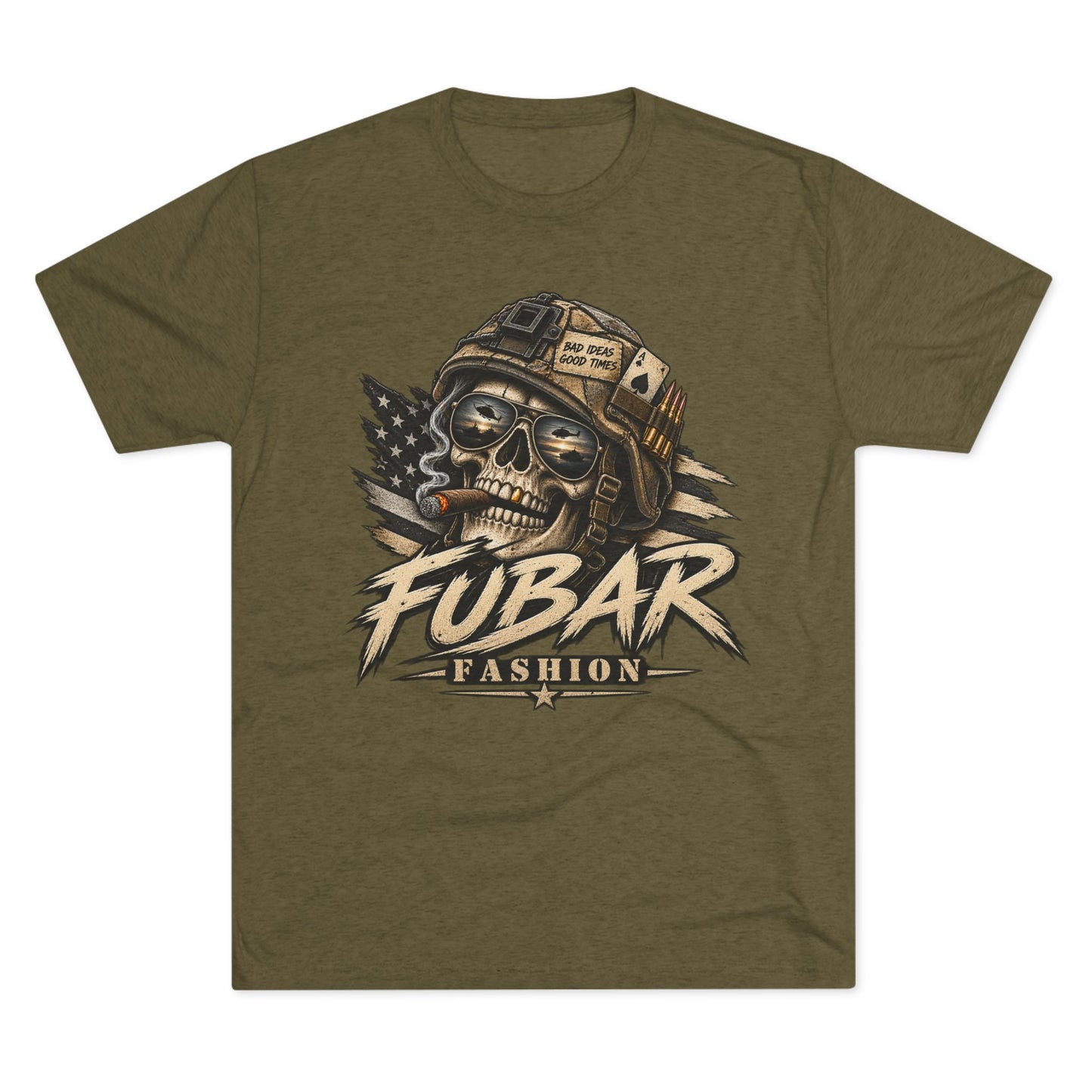YAT YAS back-military shirt