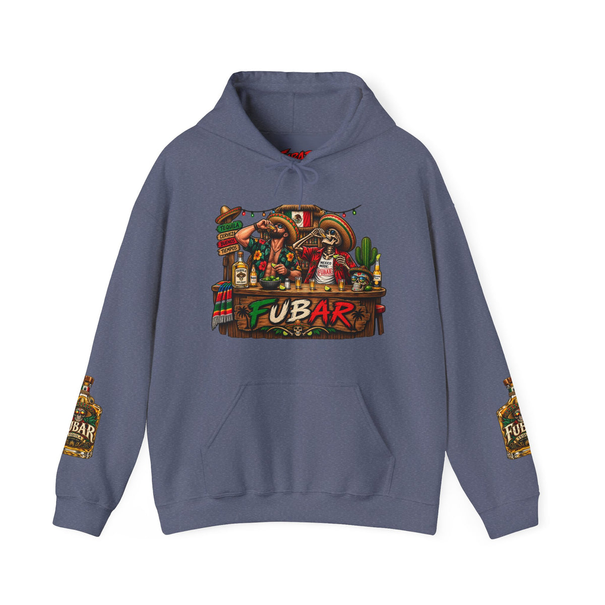 FUBAR Skull Hoodie – Day of the Dead Party Pullover