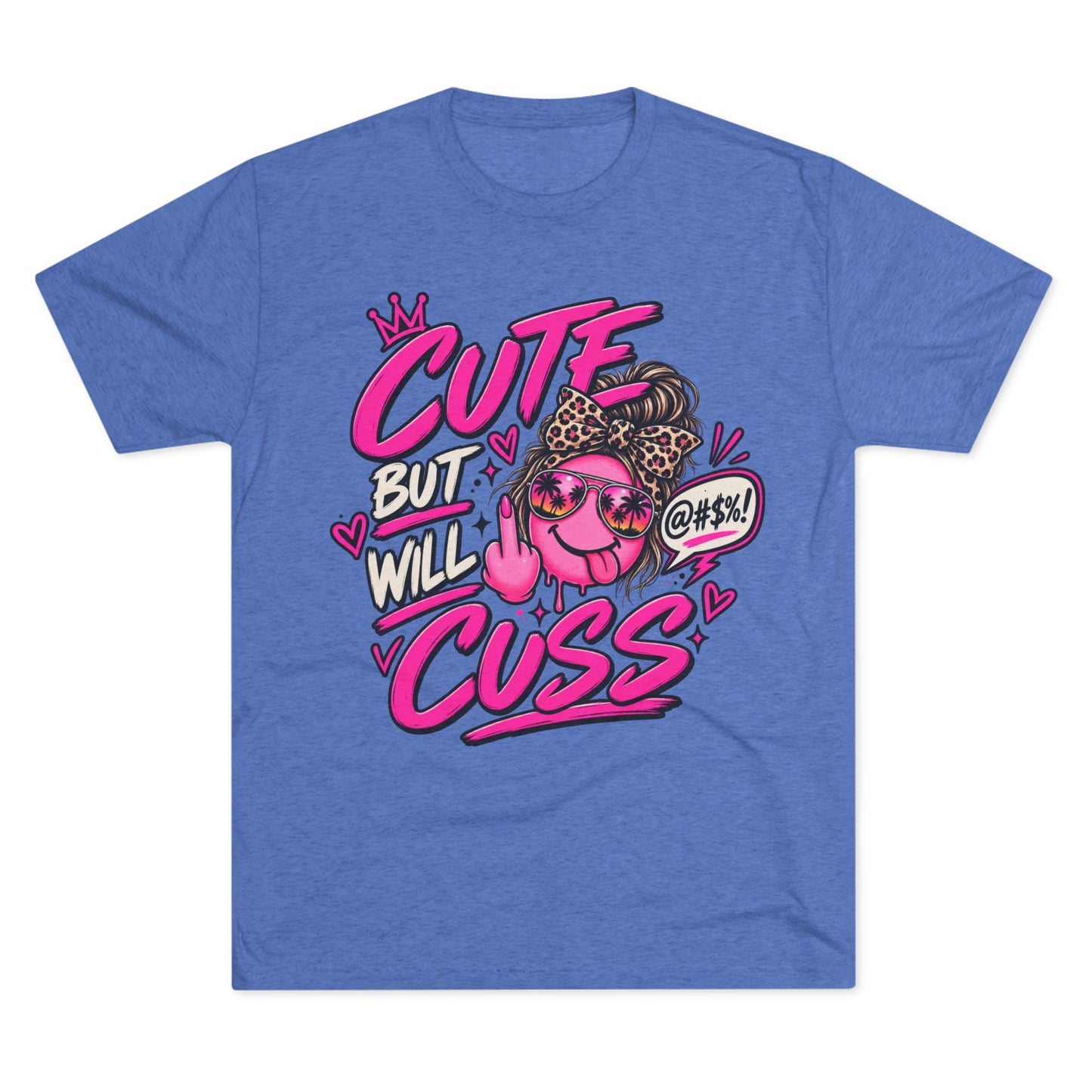 Women's  Cute But Will Cuss Graphic Tee