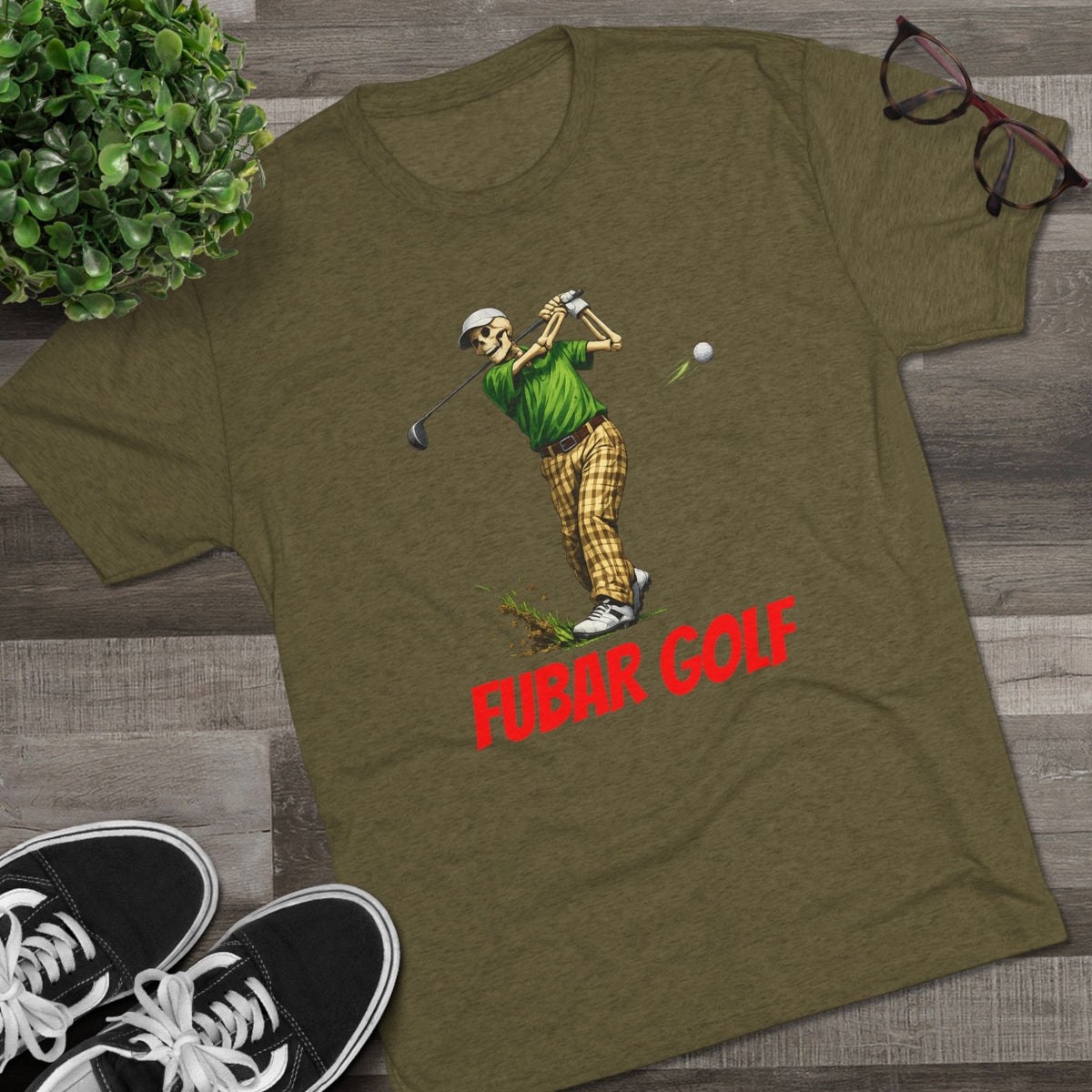 'FUBAR Golf' Vintage Golfer Graphic Tee