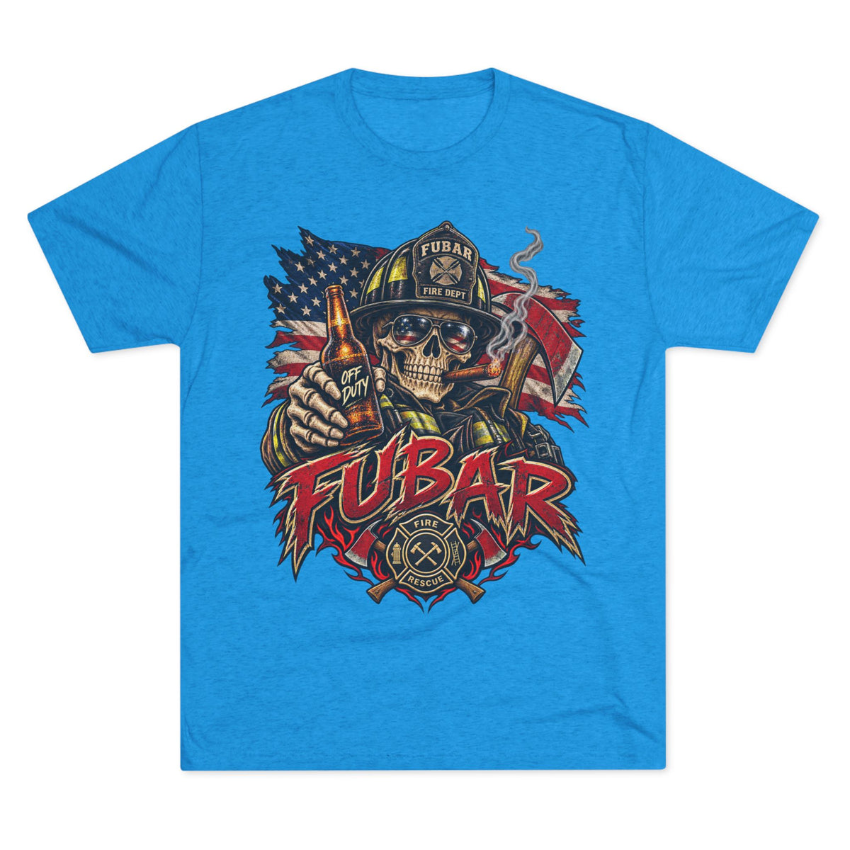 FUBAR Skull Firefighter Tee