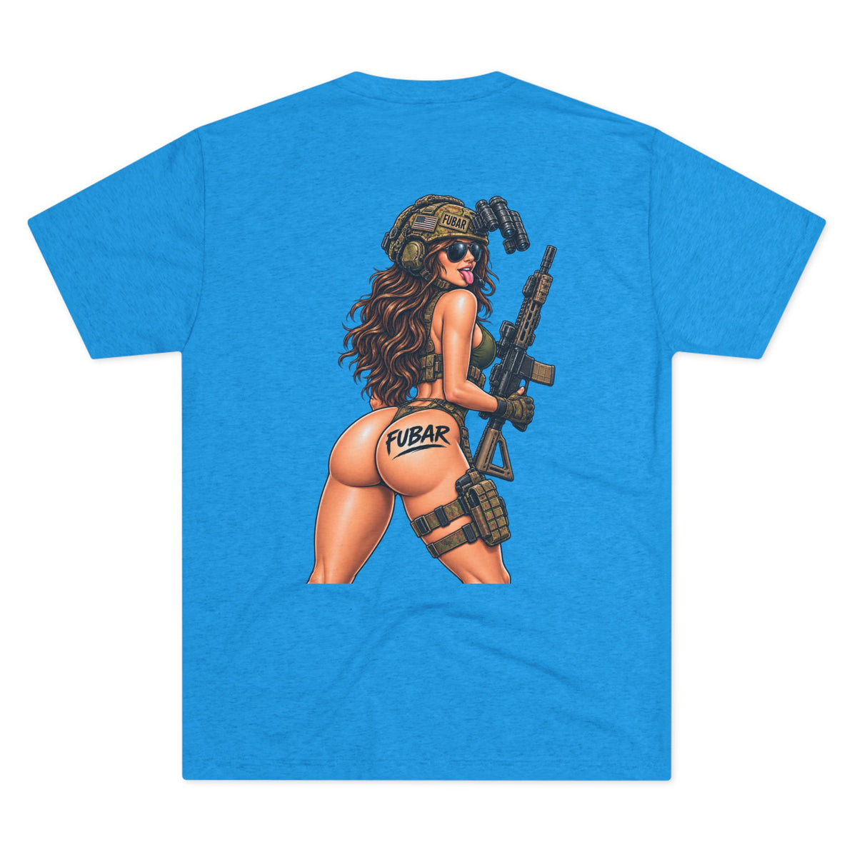 "Professional Crayon Eater" Skull Front & Pin-Up Soldier Back