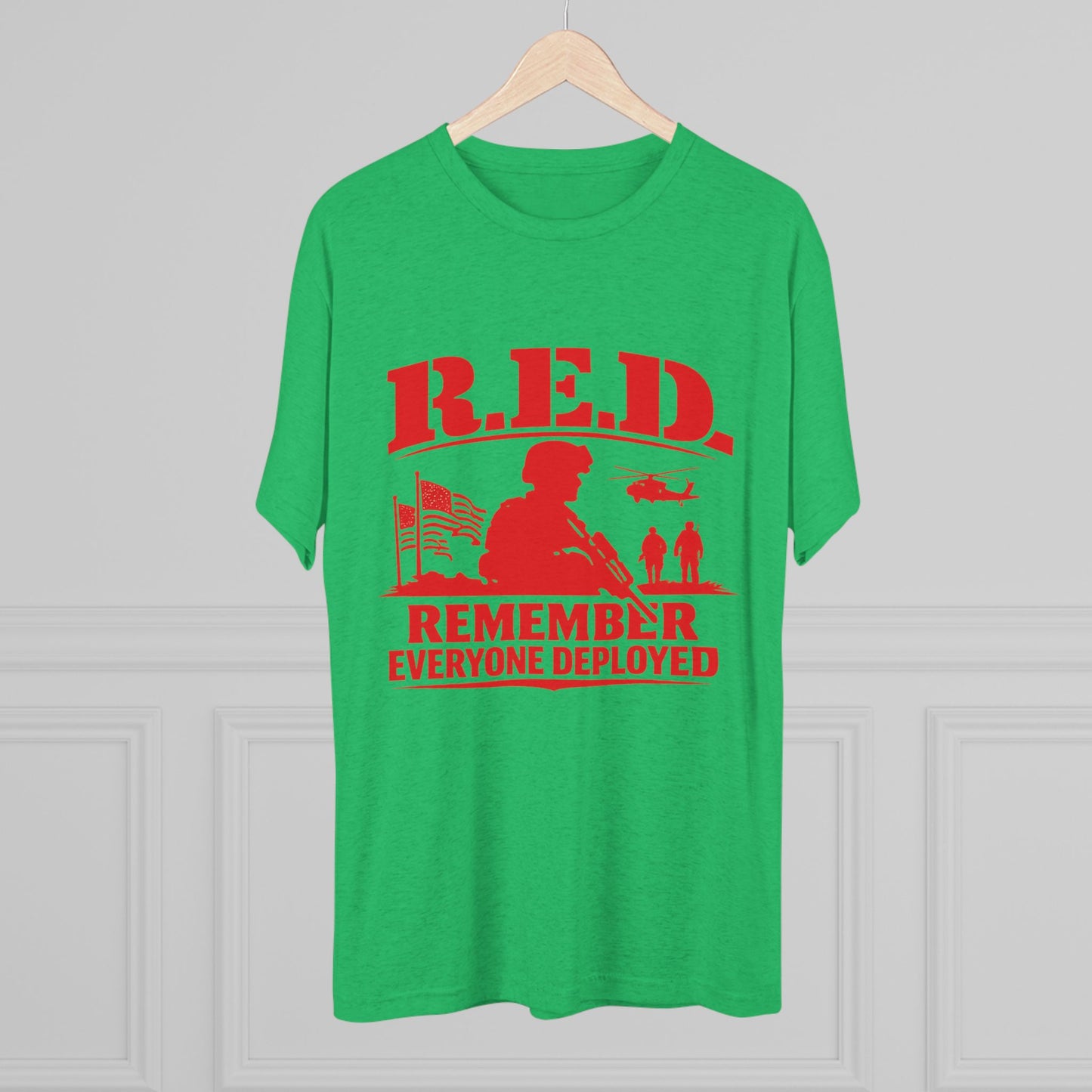 Remember Everyone Deployed (R.E.D.) Military Tribute (T-Shirt)