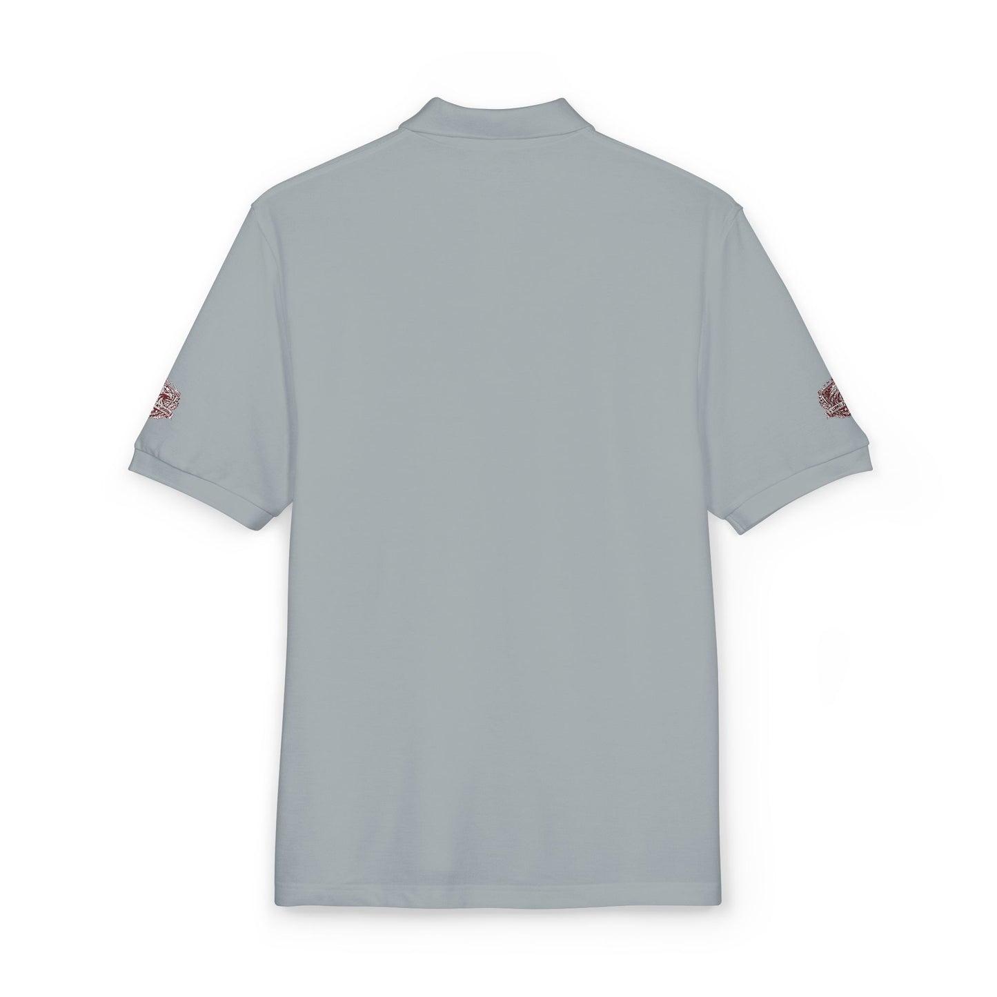Embroidered American Flag Skull Polo