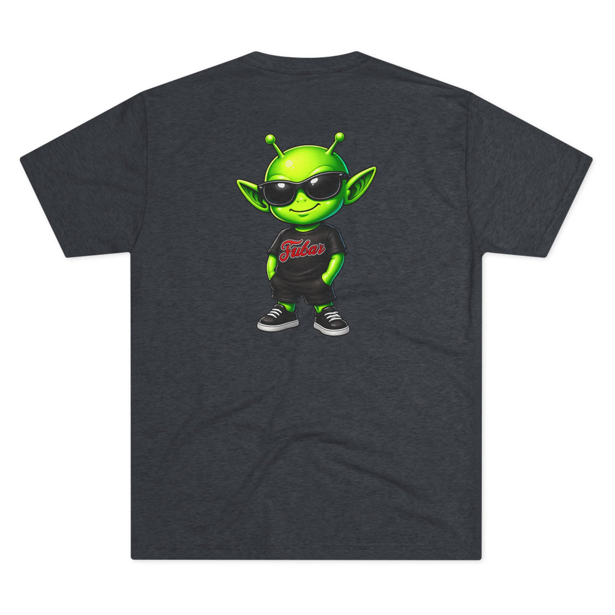 Distressed American Flag & Neon Green Script