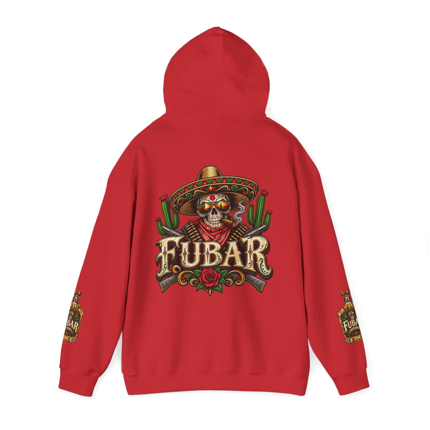 FUBAR Skull Hoodie – Day of the Dead Party Pullover