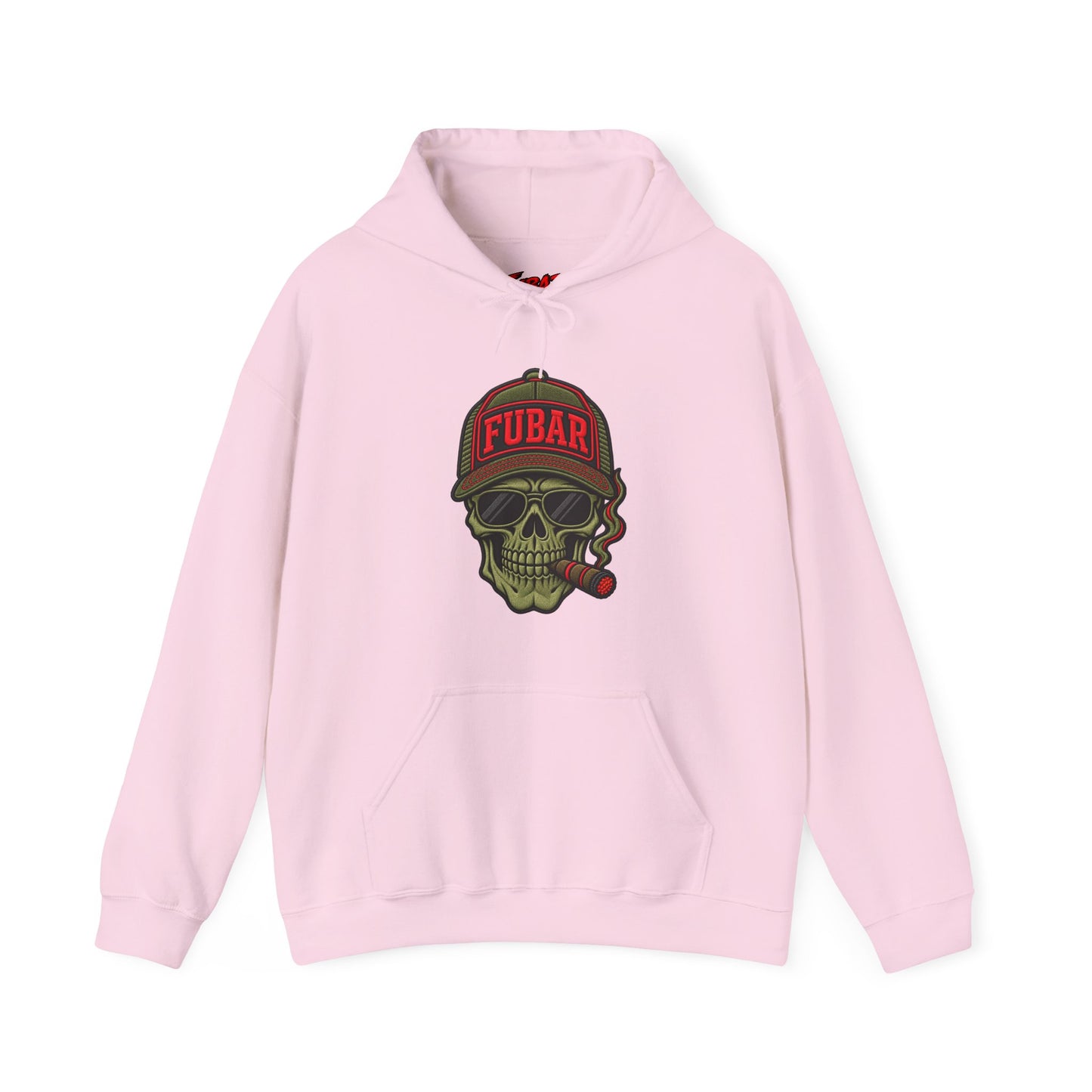 FUBAR Skull Hoodie – Tactical Skull & Rifle Graphic Pullover