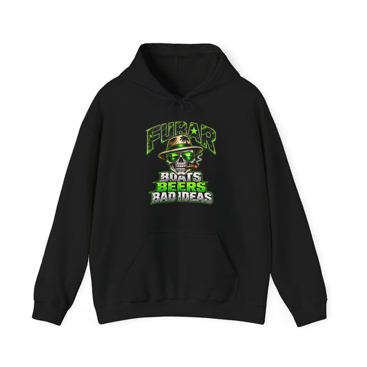 FUBAR Skull Hoodie — Boats, Beers & Bad Ideas Graphic Pullover