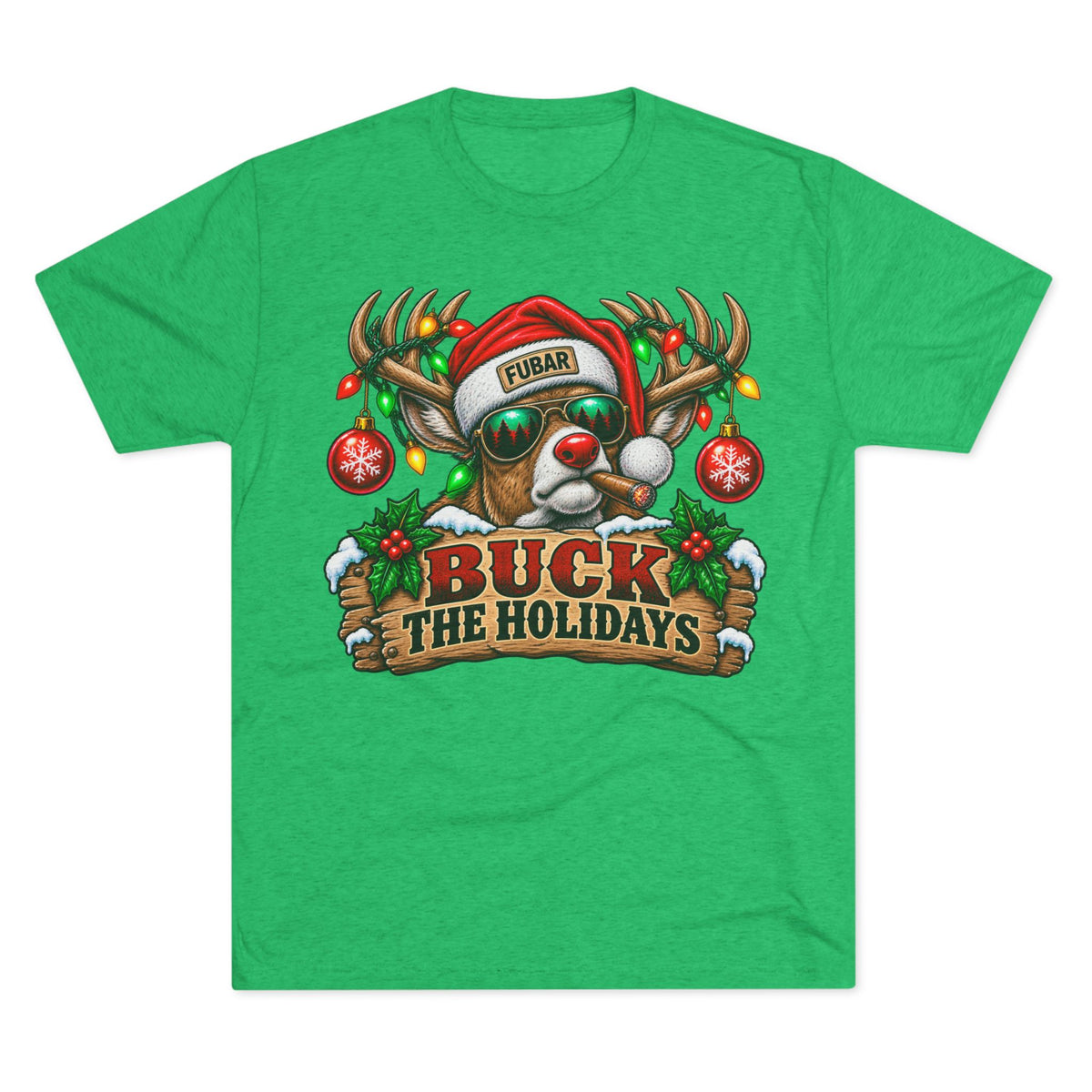 Buck the Holidays Reindeer T‑Shirt