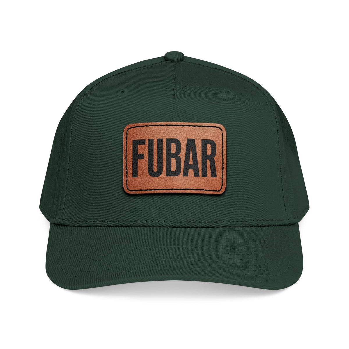 FUBAR Classic Leather Patch Hat