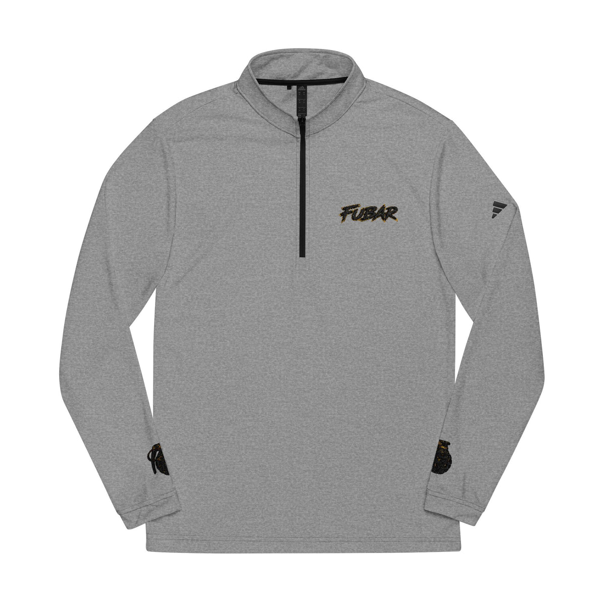 Embroidered Quarter-Zip Pullover