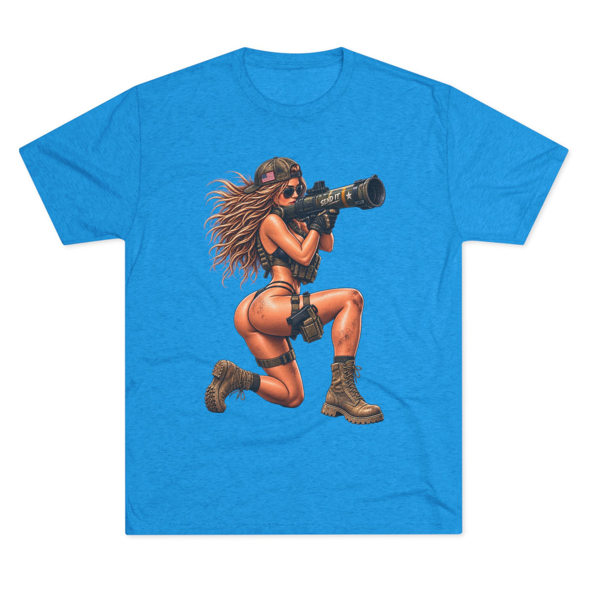 FUBAR Tactical Pin-Up Tee — Rocket Launcher Girl Graphic T-Shirt