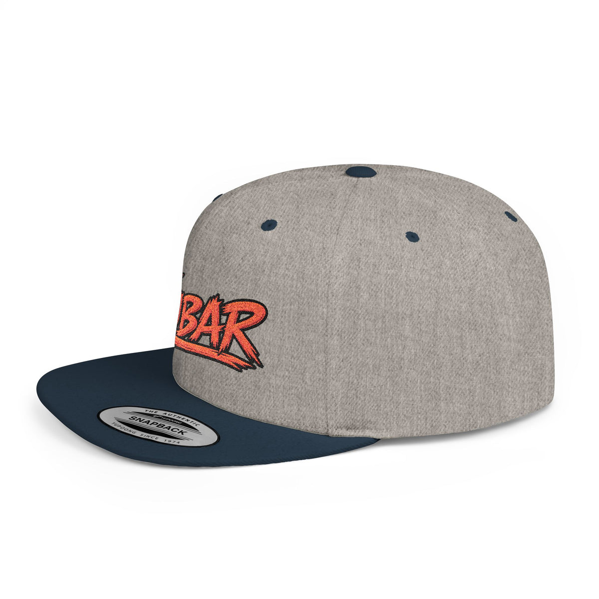 FUBAR Retro Script Flat Bill Snapback Hat