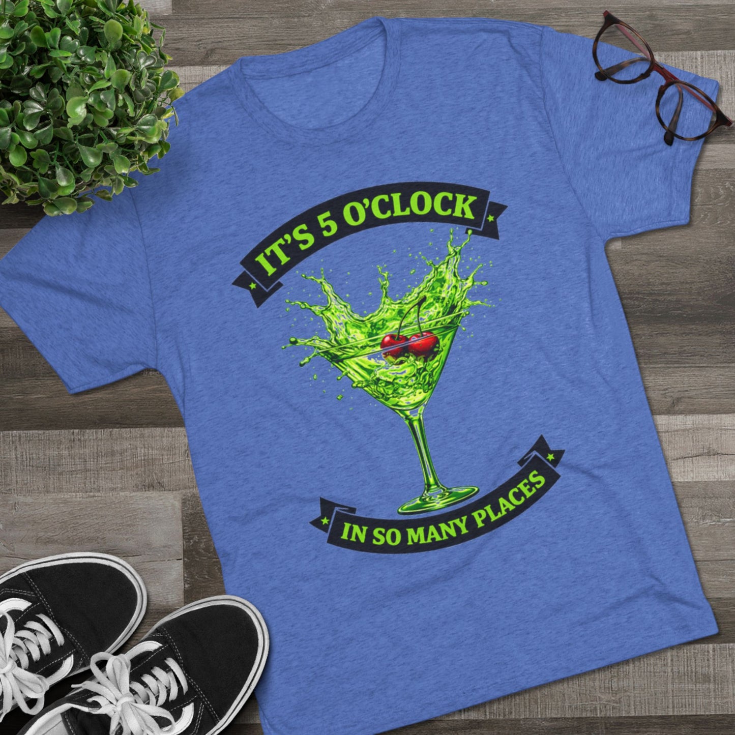 "It's 5 O'Clock in So Many Places" Green Martini