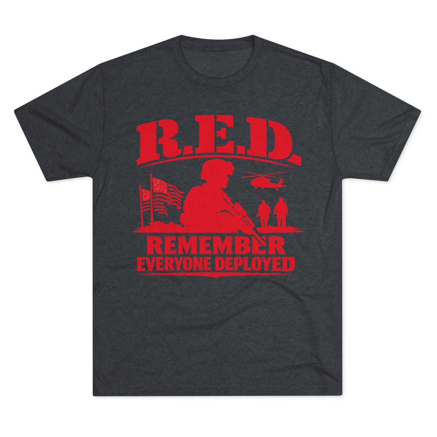 Remember Everyone Deployed (R.E.D.) Tee — FUBAR Badge Back