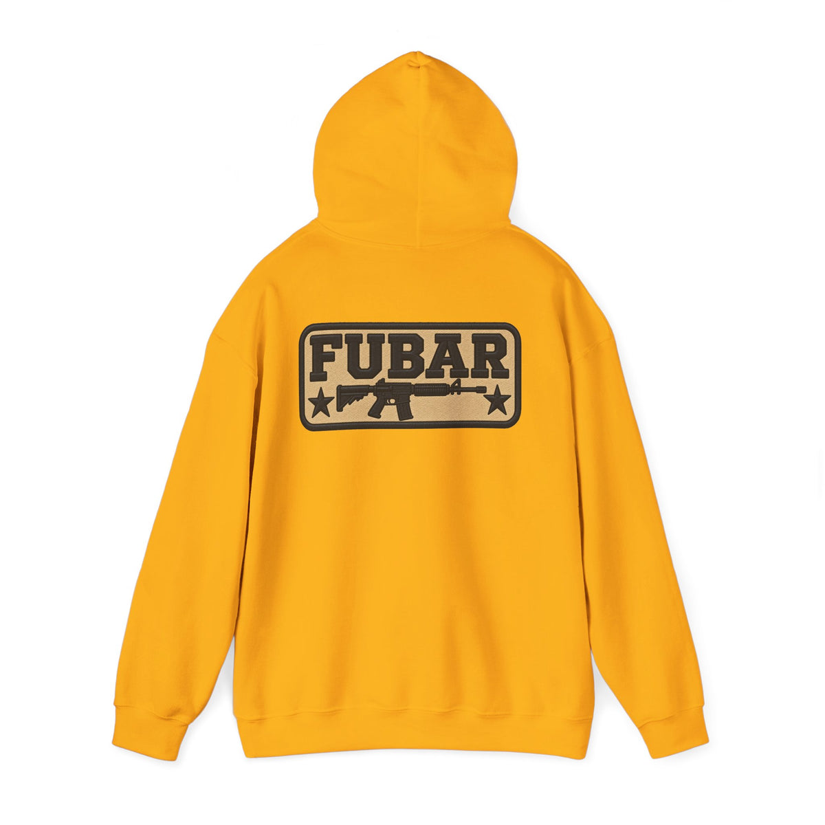 Military-Inspired Gun Graphic Pullover