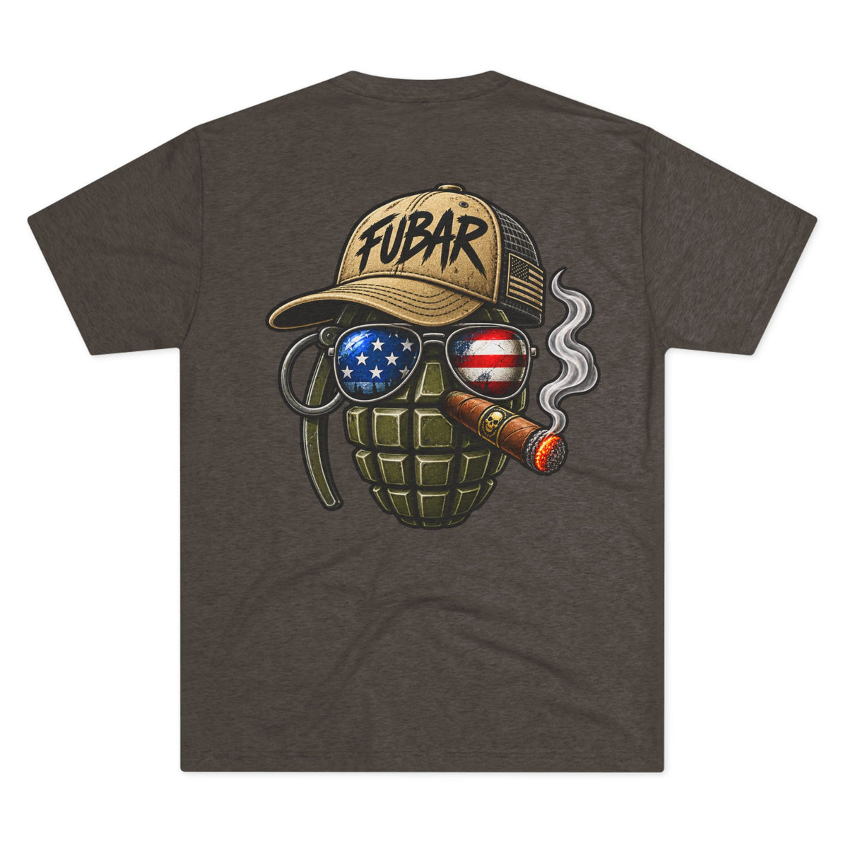 Vintage Pin-Up Soldier & 'FUBAR' Grenade Design