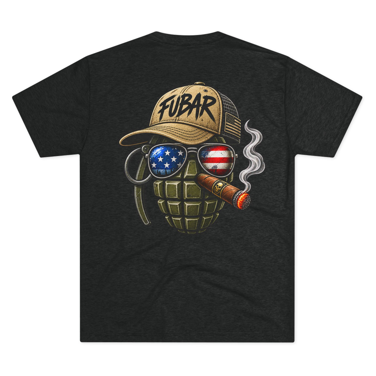 Vintage Pin-Up Soldier & 'FUBAR' Grenade Design