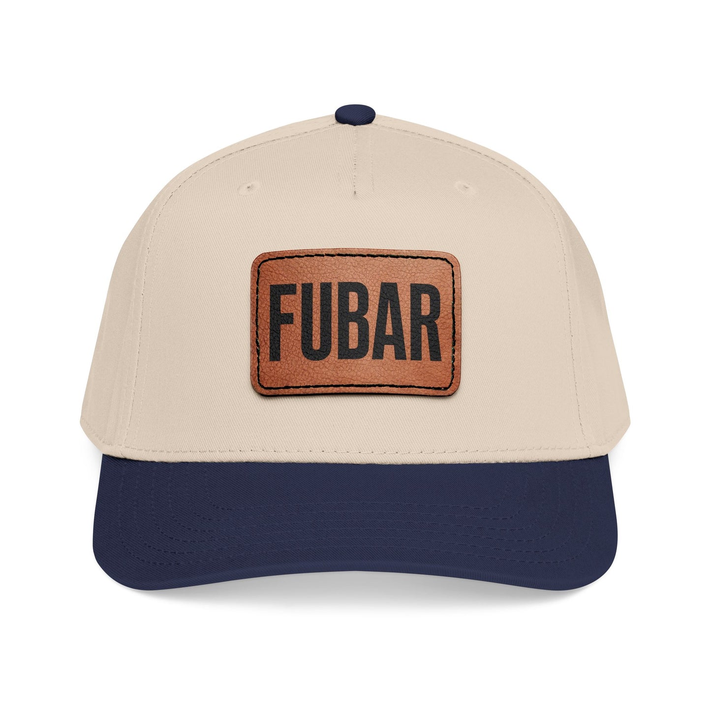 FUBAR Classic Leather Patch Hat