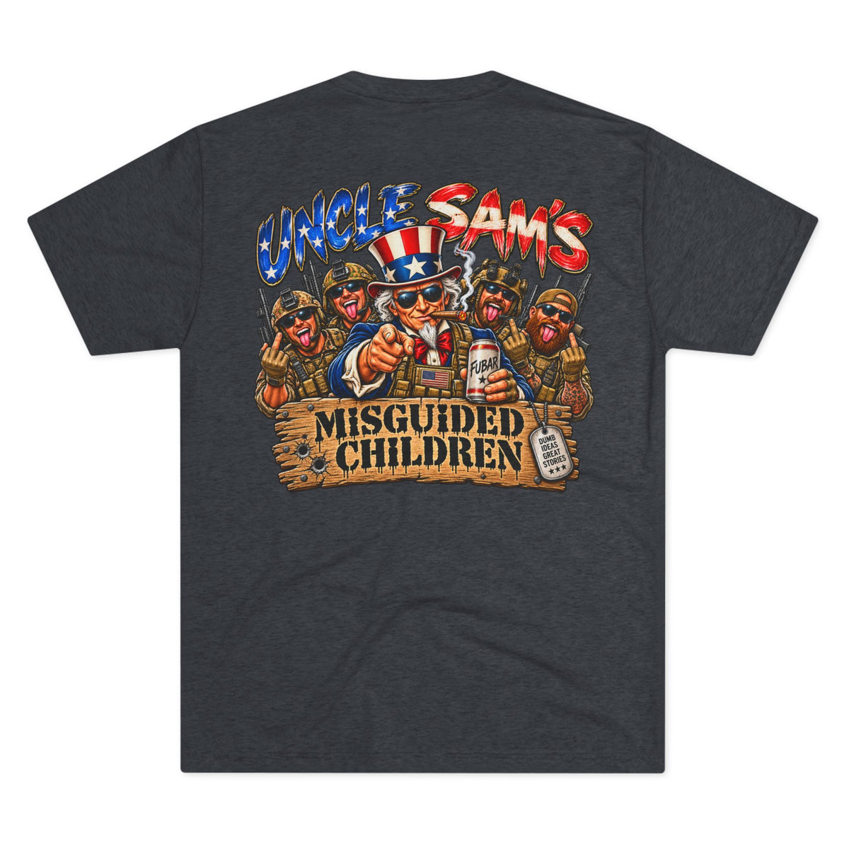 (Back Side) Uncle Sam's Misguided Children Graphic Tee