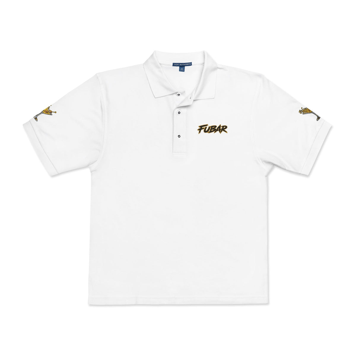 Embroidered 'Fubar" Logo Polo Shirt