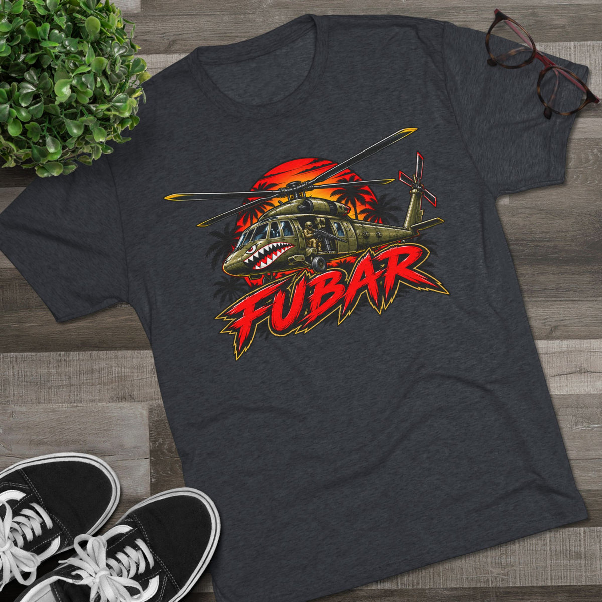FUBAR Military Helicopter Tee