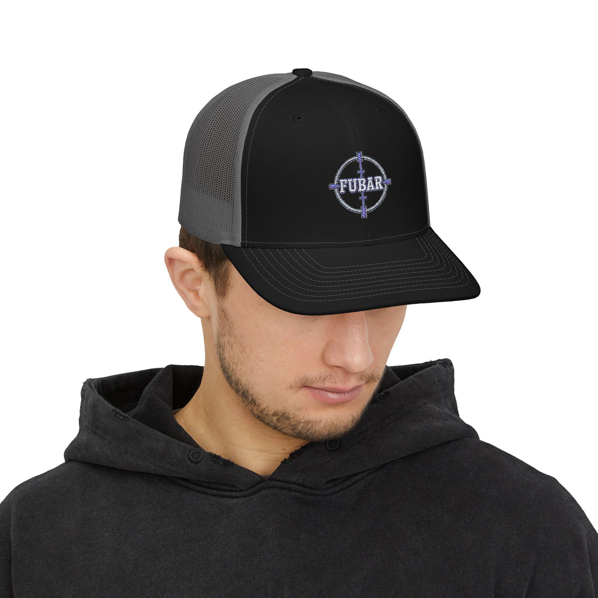 Richardson FUBAR Target Snapback Trucker Cap (Embroidered)
