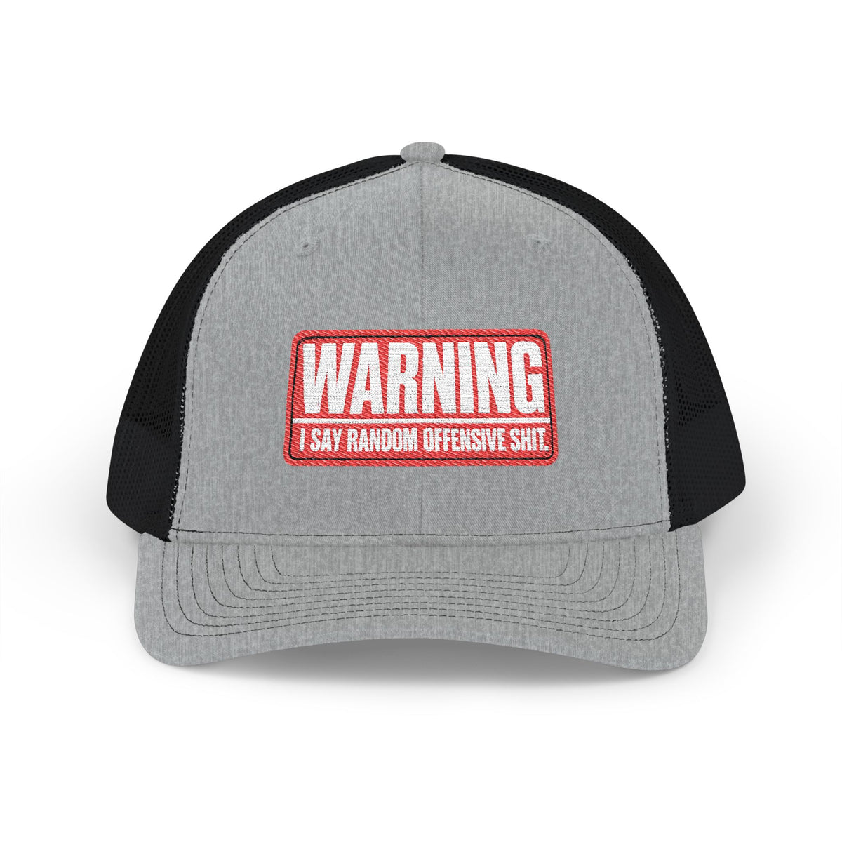 Richardson-Warning- Snapback Trucker Cap (Embroidered)