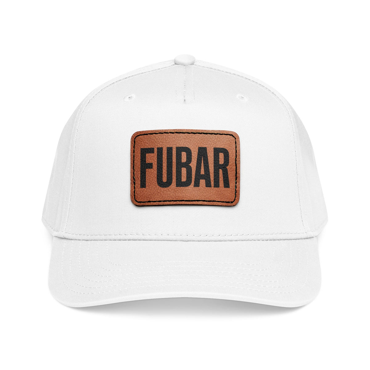 FUBAR Classic Leather Patch Hat
